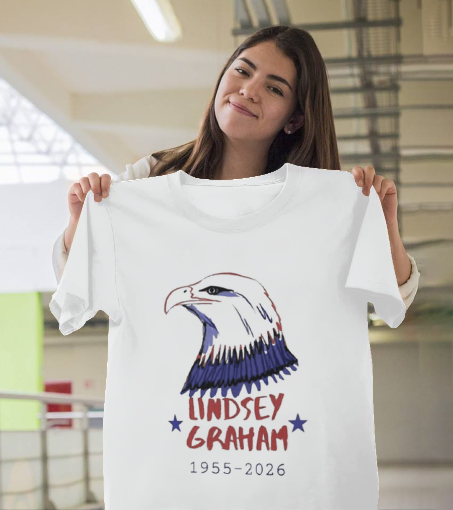 Lindsey Graham 1955 2026 Patriotic Eagle T-Shirt
