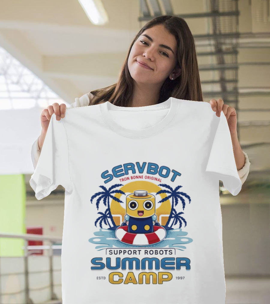 Servbot Tron Bonne Original Support Robots Summer Camp Estd 1997 T-Shirt