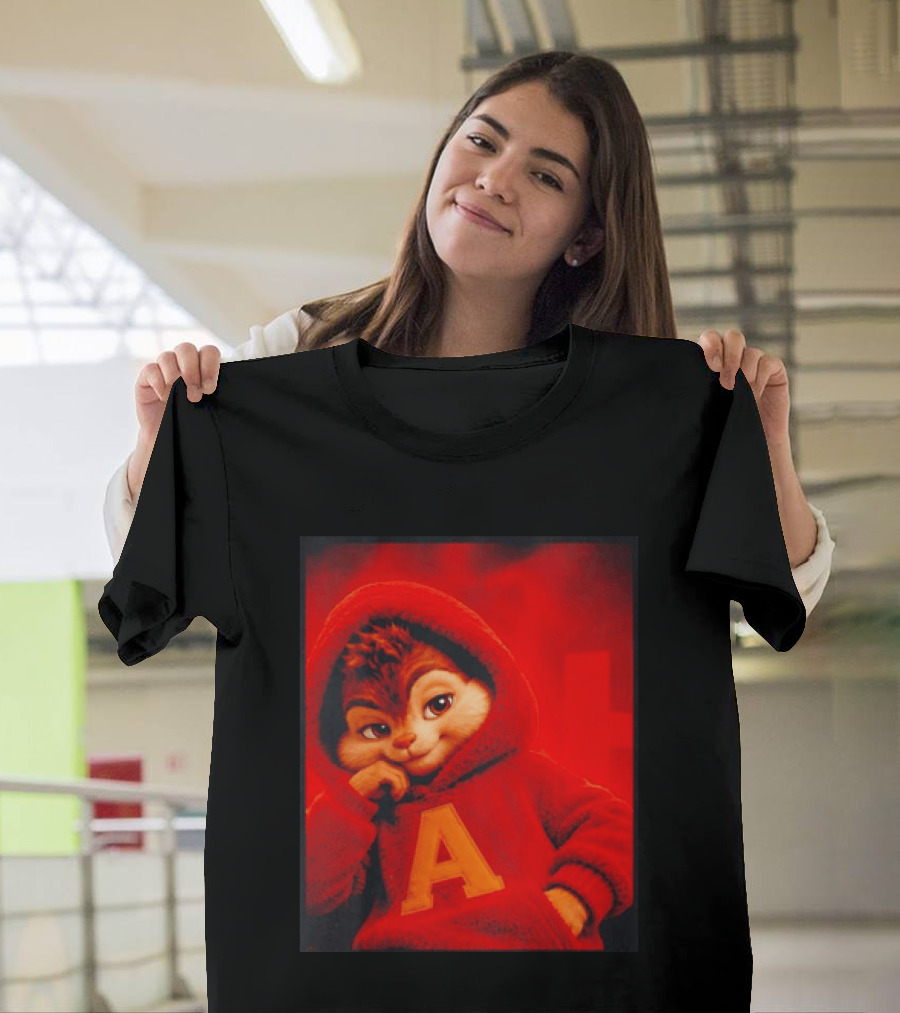 Alvin And The Chipmunks Red A Letter T-Shirt