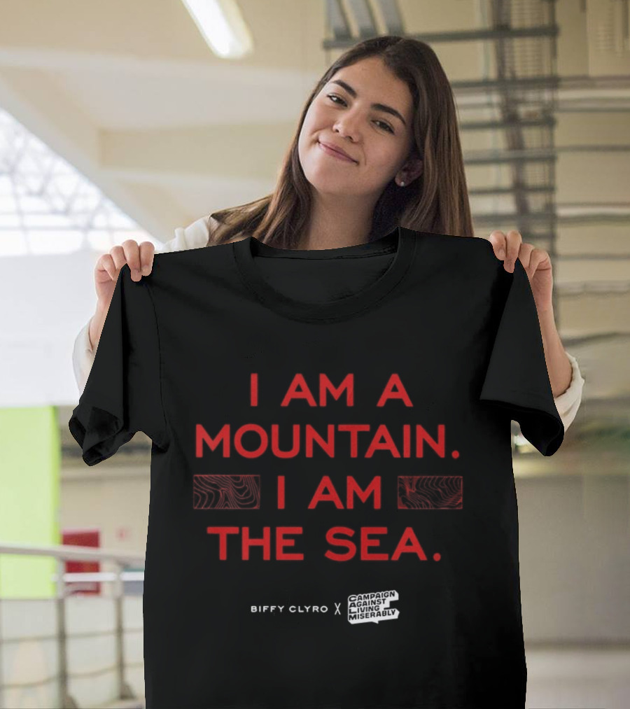 Biffy Clyro I Am A Mountain I Am The Sea CALM Lifelines Collaboration T-Shirt