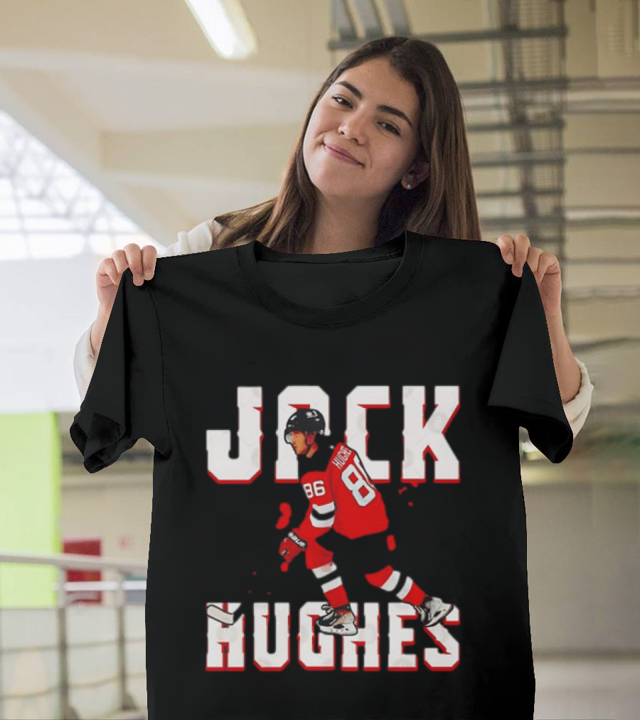 Jack Hughes 86 New Jersey Devils Hockey Jersey T-Shirt