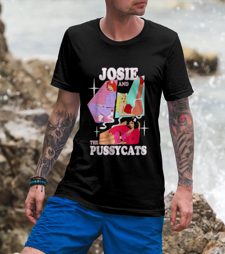 Josie And The Pussycats Valerie Brown Melody Valentine Vintage Cartoon Fashion T-Shirt
