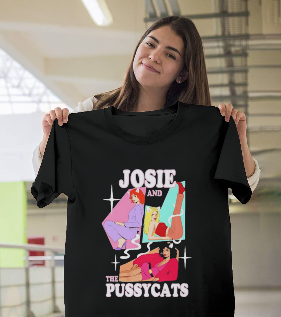 Josie And The Pussycats Valerie Brown Melody Valentine Vintage Cartoon Fashion T-Shirt