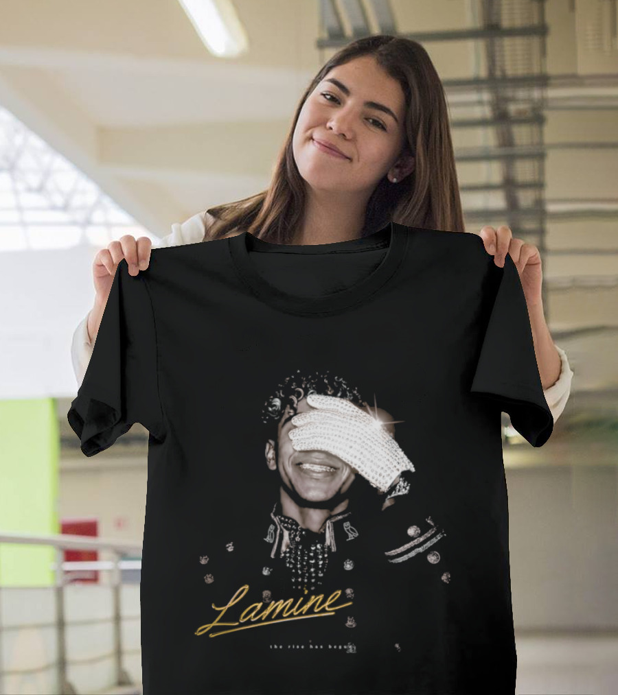 Lamine Camara Sparkling Diamond Glove The Rise Has Begun T-Shirt