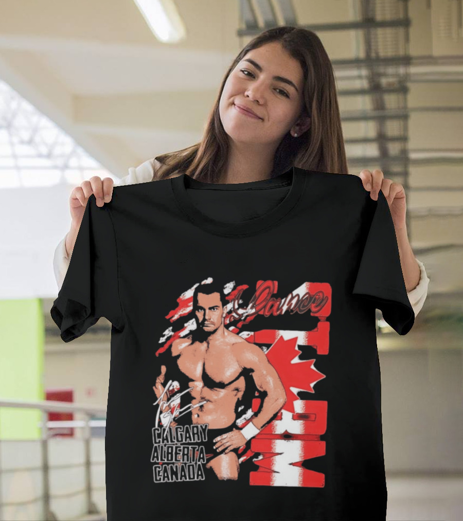 Lance Storm Calgary Alberta Canada Wrestling Icon Red Maple Leaf T-Shirt