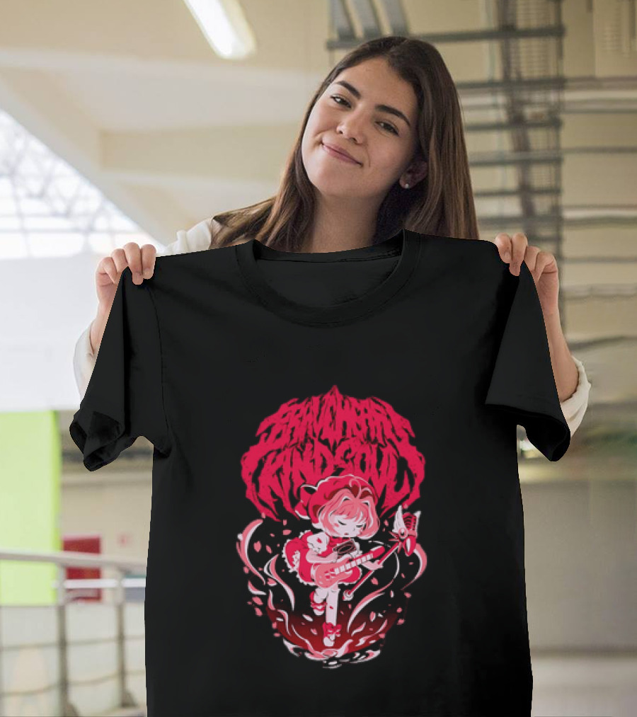 Sakura Kinomoto Braveheart Kind Soul Anime Magic Wand Girl T-Shirt