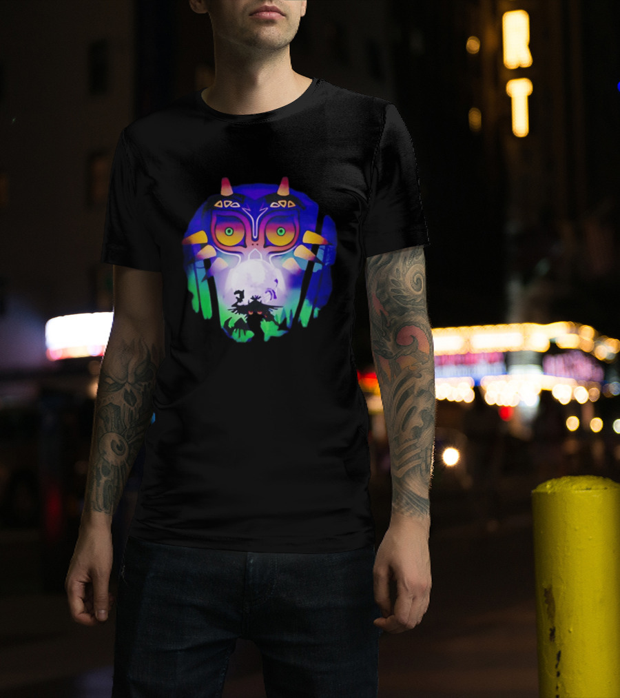 Majora's Mask Legend Of Zelda Skull Kid And Moon T-Shirt
