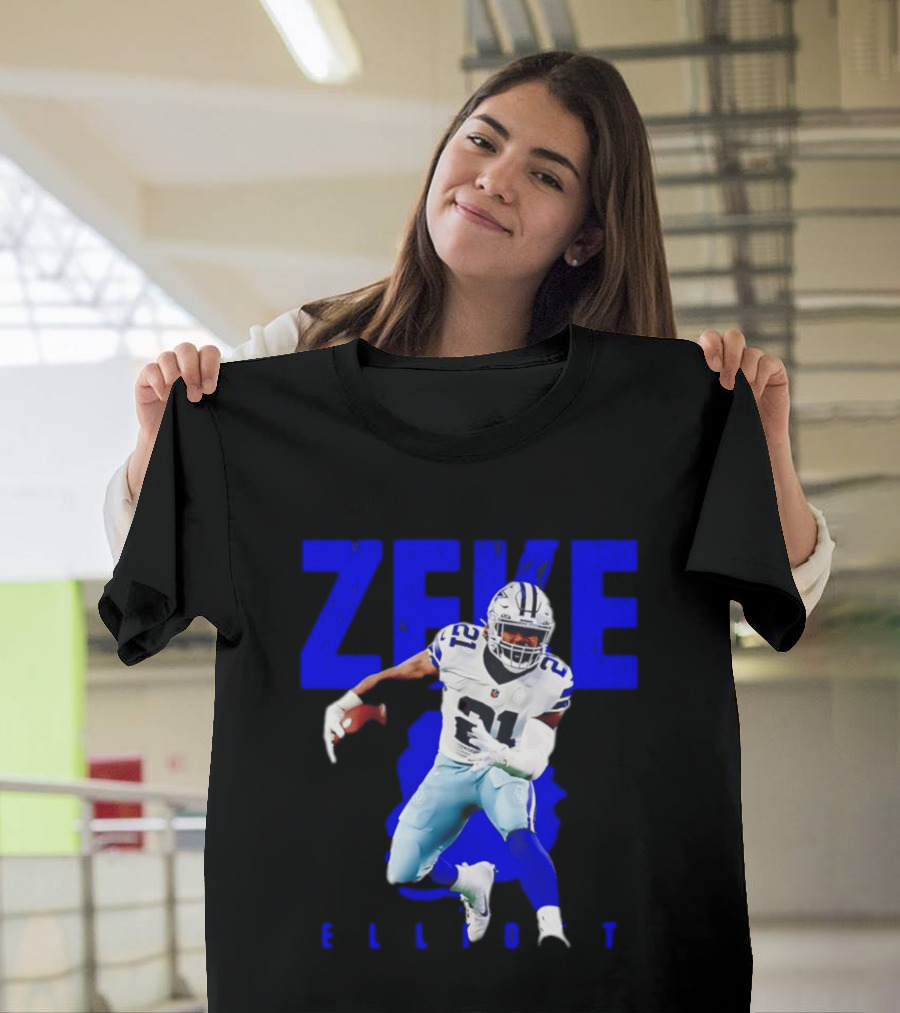 Dallas Cowboys Ezekiel Elliott Running Zeke 21 T-Shirt