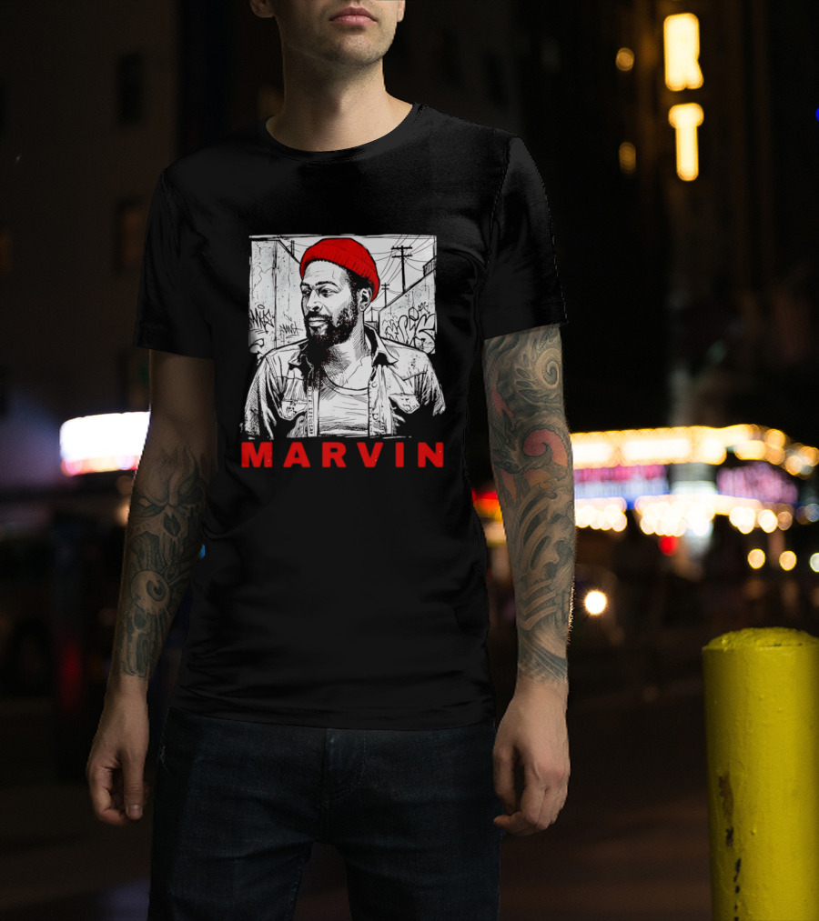 Marvin Gaye Urban Graffiti Style R&B Legend T-Shirt