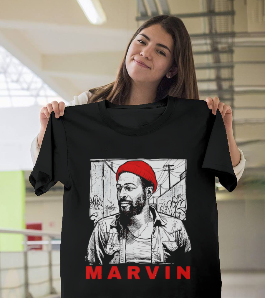 Marvin Gaye Urban Graffiti Style R&B Legend T-Shirt
