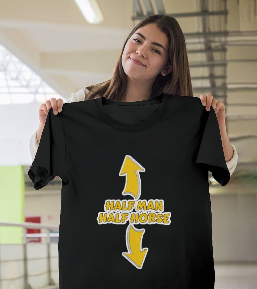 Half Man Half Horse Centaur Mythology Yellow Arrows T-Shirt