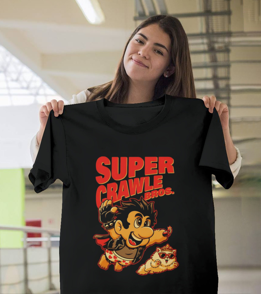 Super Crawler Bros Crowned Cat Rocker T-Shirt
