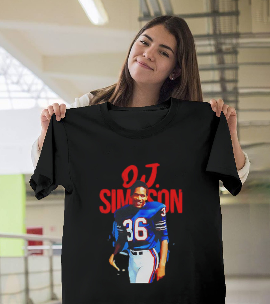 O.J. Simpson 36 Buffalo Bills Football Player T-Shirt