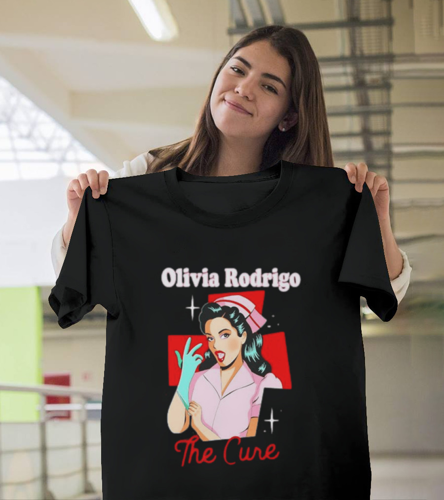 Olivia Rodrigo The Cure Pop Art Style Retro Nurse T-Shirt