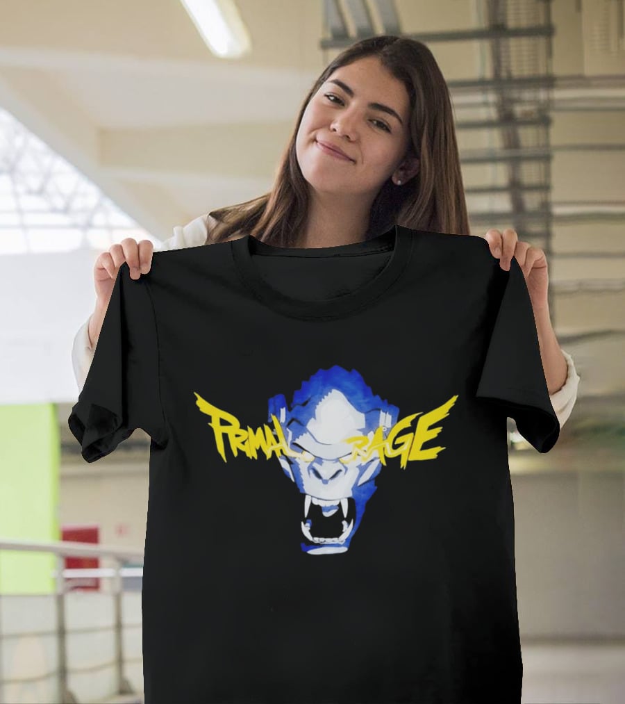 Primal Rage Roaring Gorilla Fierce Expression T-Shirt