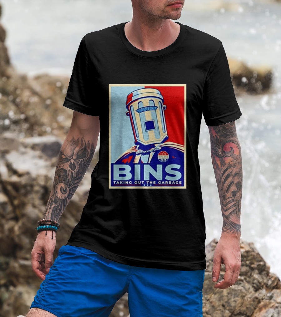 Binface Bins Hope Vote 2024 Taking Out The Garbage T-Shirt