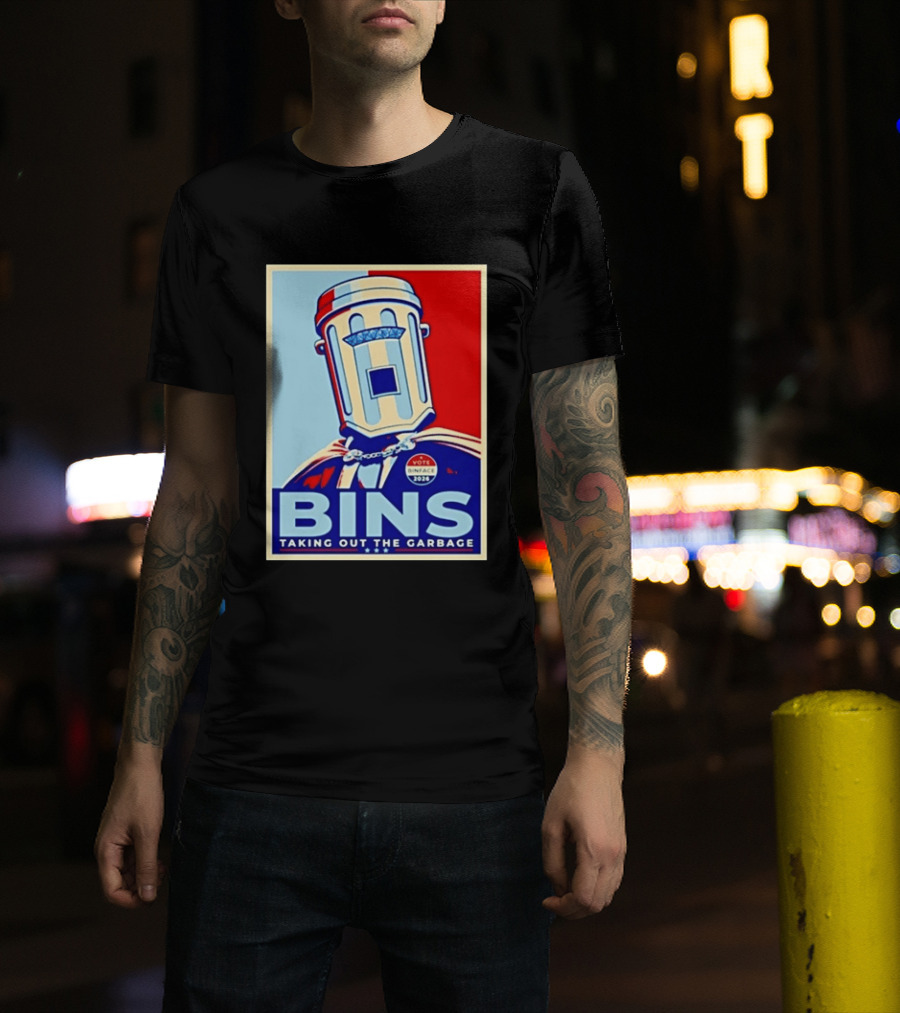 Binface Bins Hope Vote 2024 Taking Out The Garbage T-Shirt