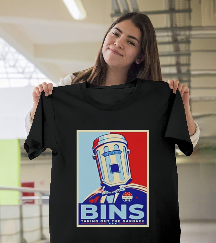 Binface Bins Hope Vote 2024 Taking Out The Garbage T-Shirt