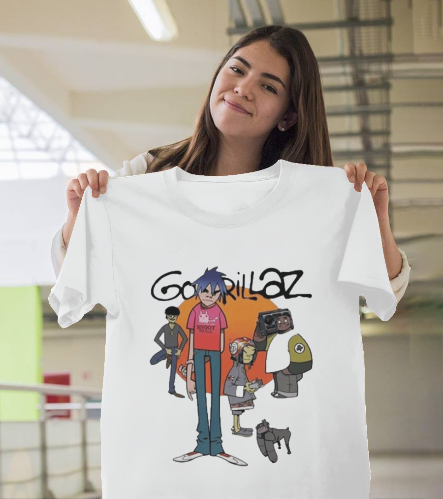GORILLAZ 2026 Murdoc Niccals Noodle Russel Hobbs Band Shoot To Ill T-Shirt