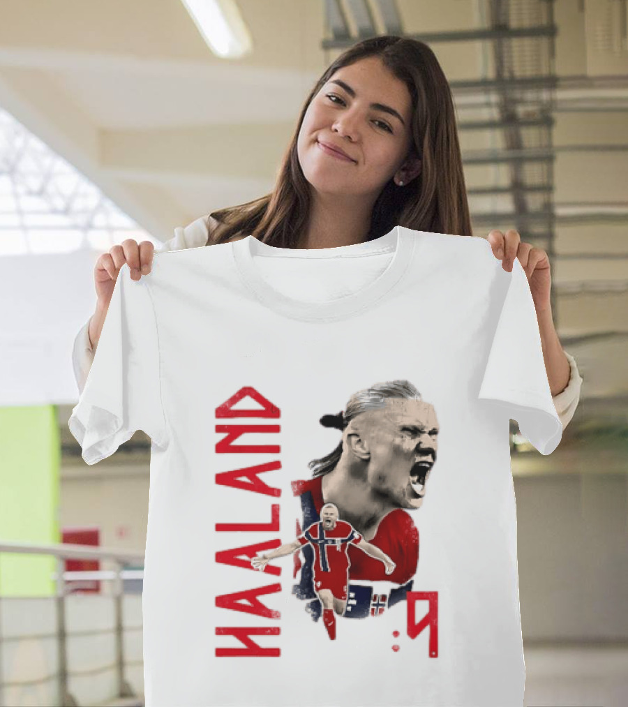 Haaland Norway National Soccer Star 9 T-Shirt