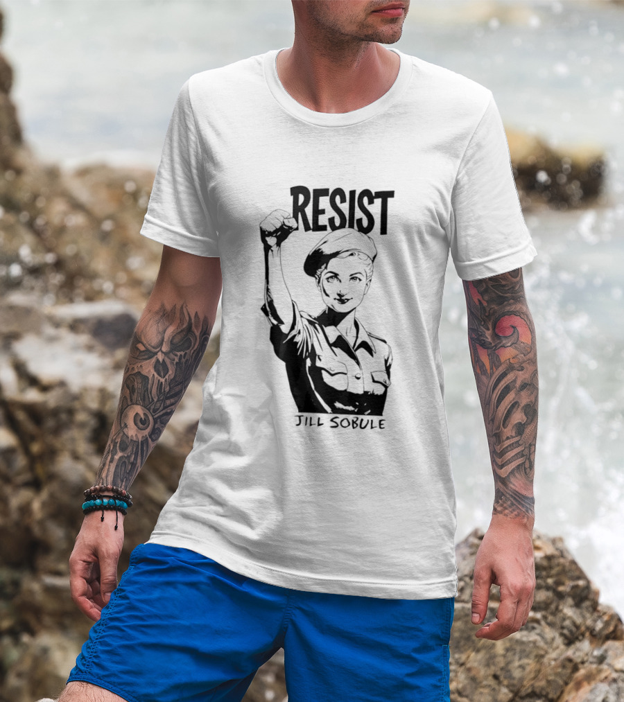 Resist Jill Sobule Empowerment Iconic Symbol Fist Raised T-Shirt