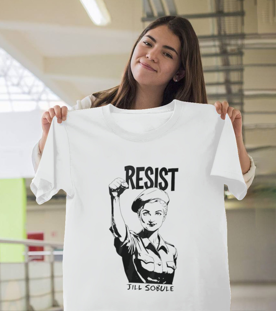 Resist Jill Sobule Empowerment Iconic Symbol Fist Raised T-Shirt