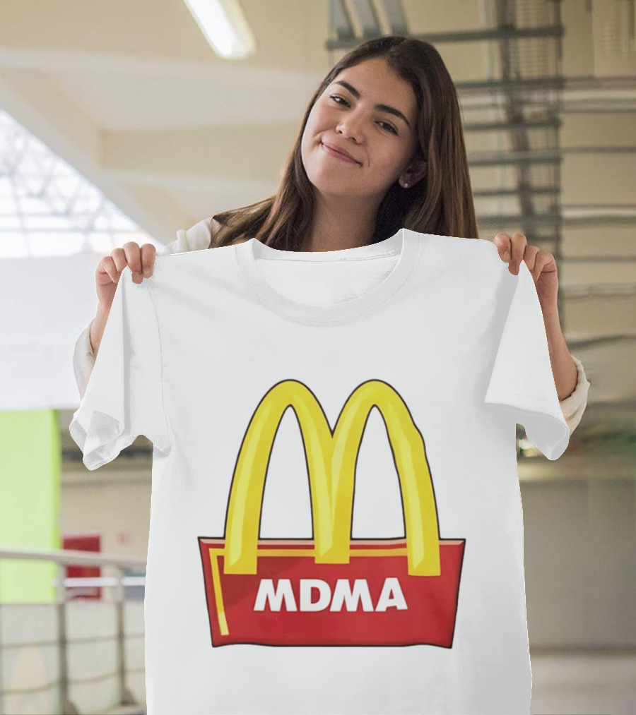 MDMA McDonald's Parody Golden Arches T-Shirt