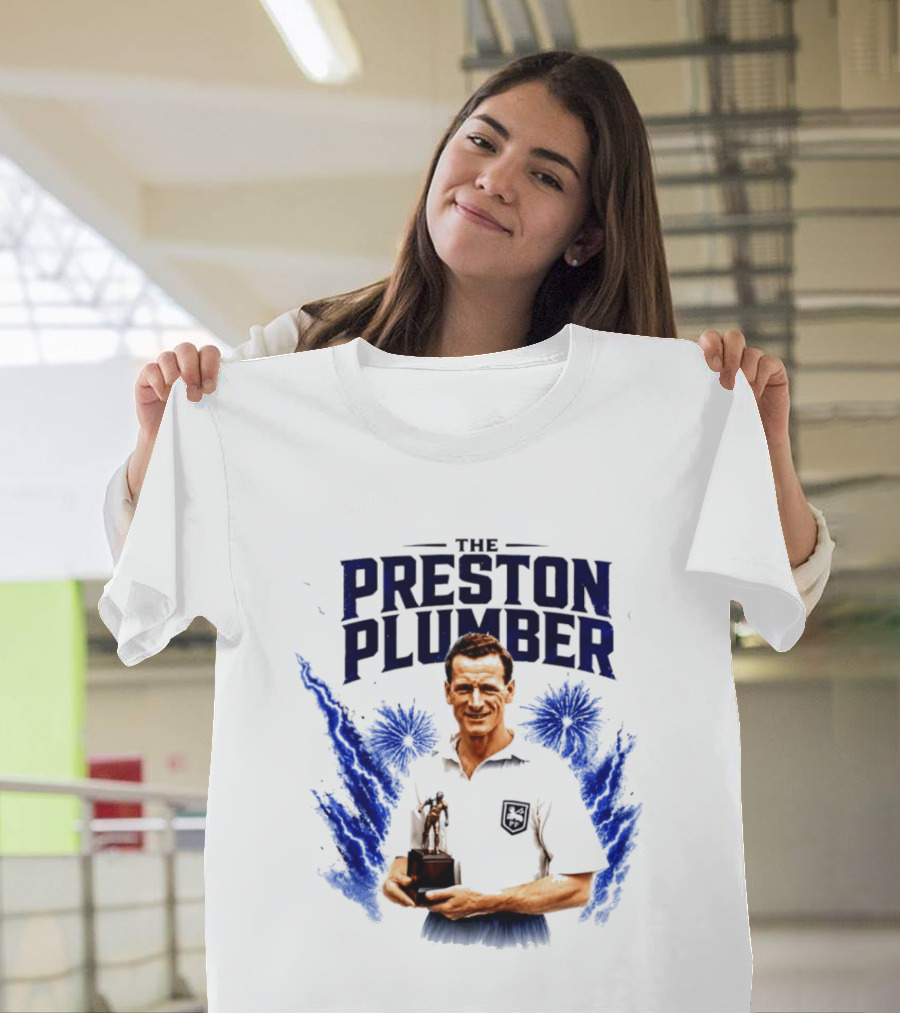 The Preston Plumber Tom Finney Football Legend T-Shirt