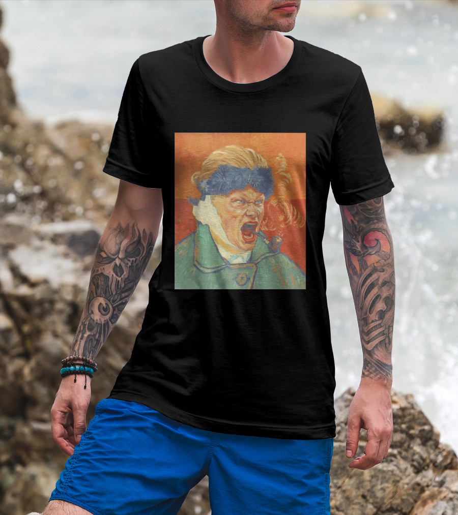 Erling Haaland Van Gogh Pipe Smoking T-Shirt