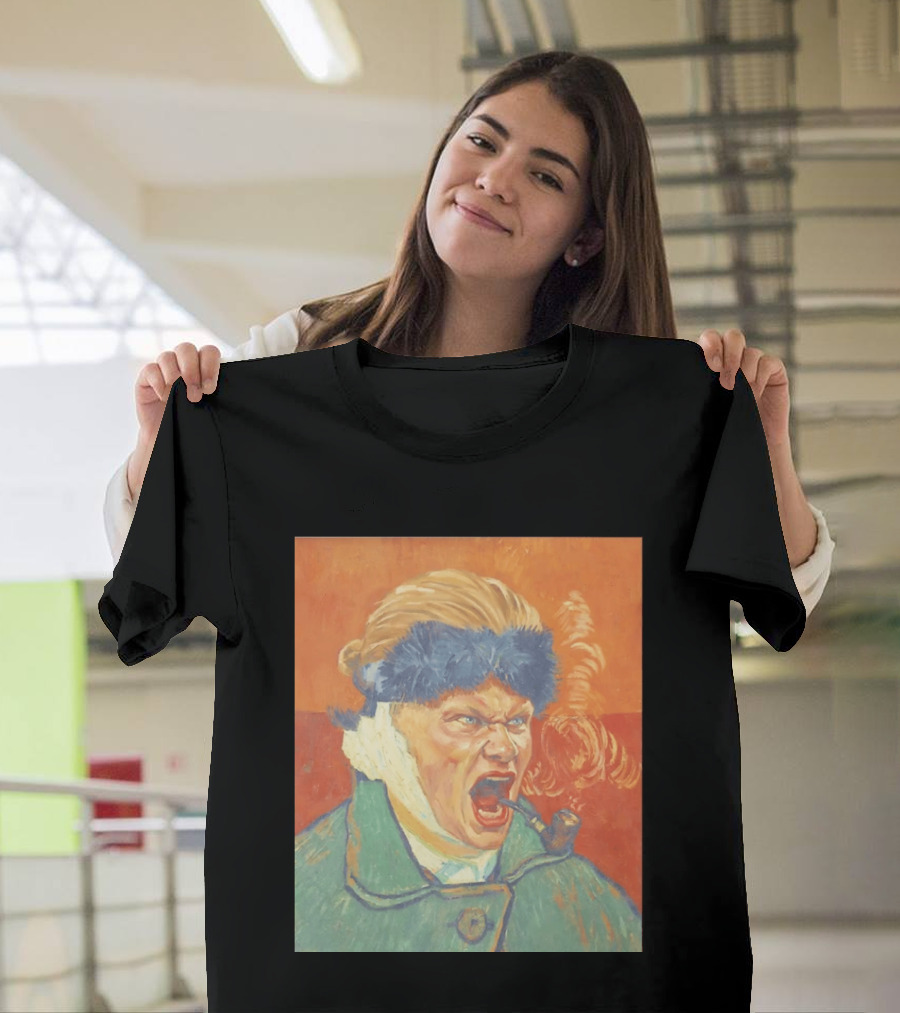 Erling Haaland Van Gogh Pipe Smoking T-Shirt