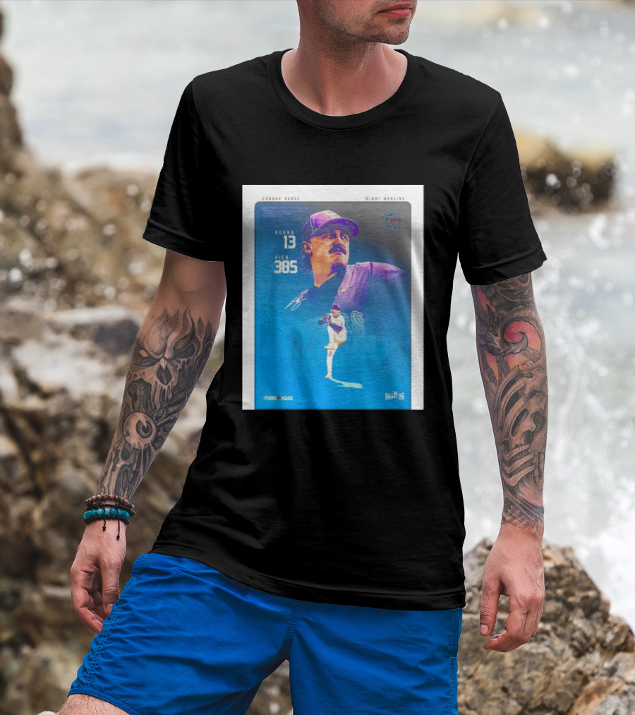 Connor Benge Miami Marlins Round 13 Pick 385 Draft 26 T-Shirt