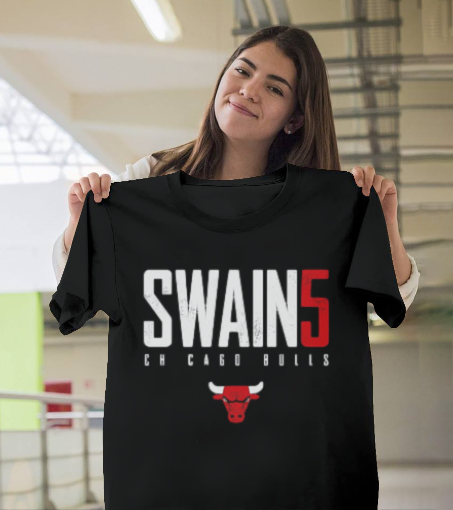 SWAIN 5 Chicago Bulls 23 Red Bulls T-Shirt