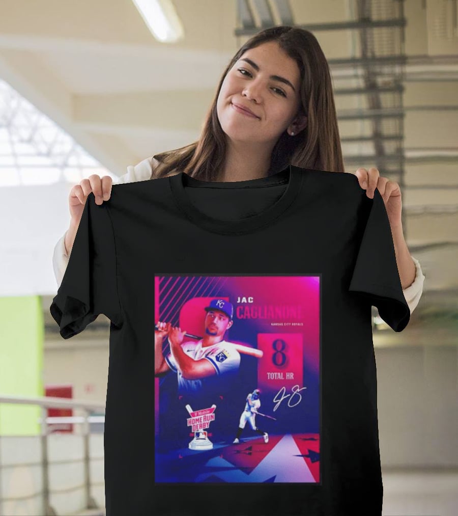 Jac Caglianone Kansas City Royals Home Run Derby 2026 8 Total HR T-Shirt