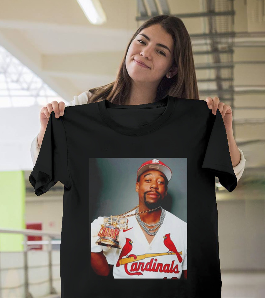 St Louis Cardinals Jordan Walker Champ Trophy Baseball T-Shirt