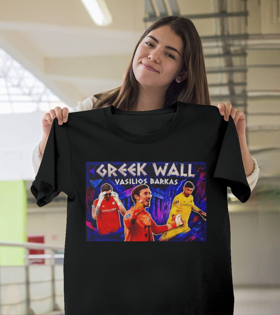 Greek Wall Vasilios Barkas Goalkeeper Collage T-Shirt