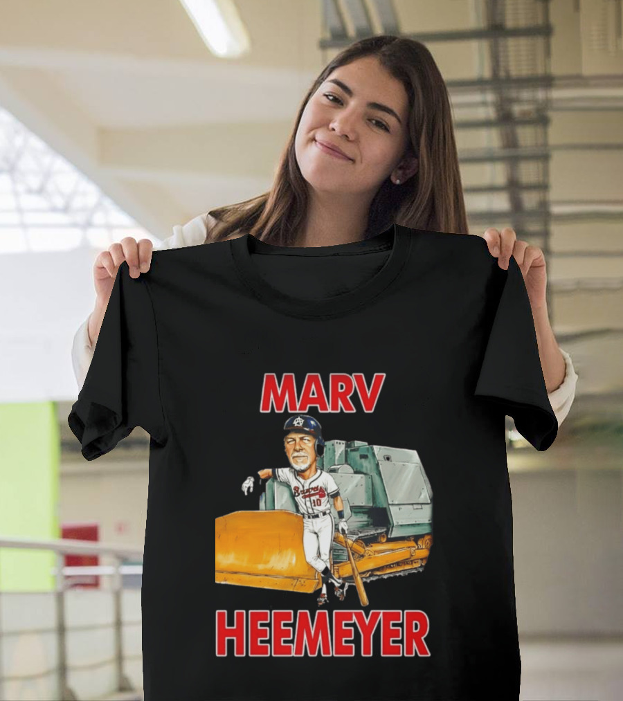 Marv Heemeyer Braves Player And Bulldozer Combo T-Shirt