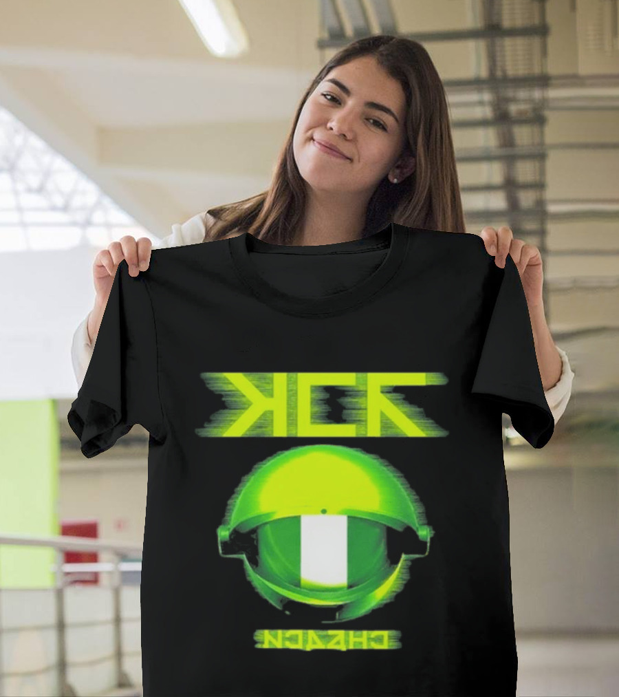 My Chemical Romance MCR Neon Green Glitch Helmet Italy Florence Visarno Arena 15 July 2026 T-Shirt