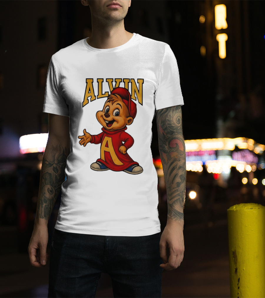 Alvin And The Chipmunks Alvin Character With Standing A T-Shirt