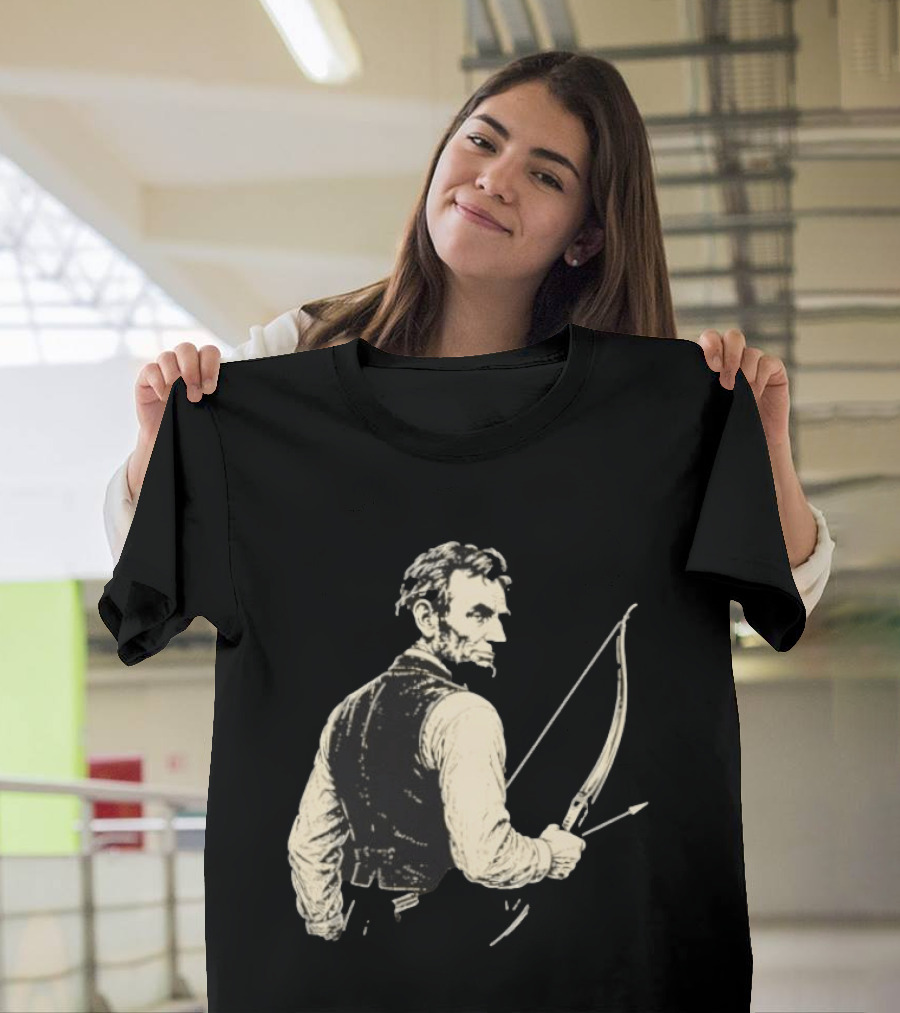 Abraham Lincoln Archery Bow And Arrow Hunting T-Shirt