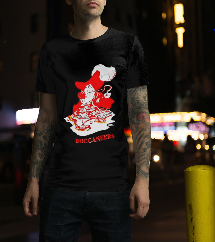 Captain Hook Buccaneers Pirate Tampa Bay T-Shirt