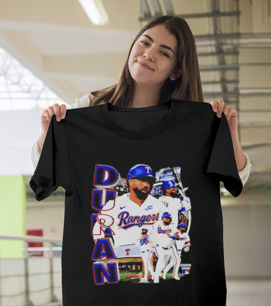 Ezequiel Duran Texas Rangers Player Nike Jersey Collage T-Shirt