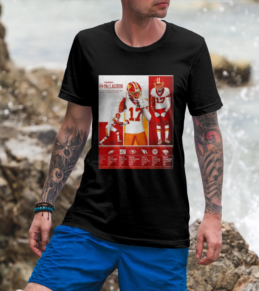 Terry McLaurin Washington Commanders 2026 Schedule NFL Football 17 Jersey Fan Gear T-Shirt