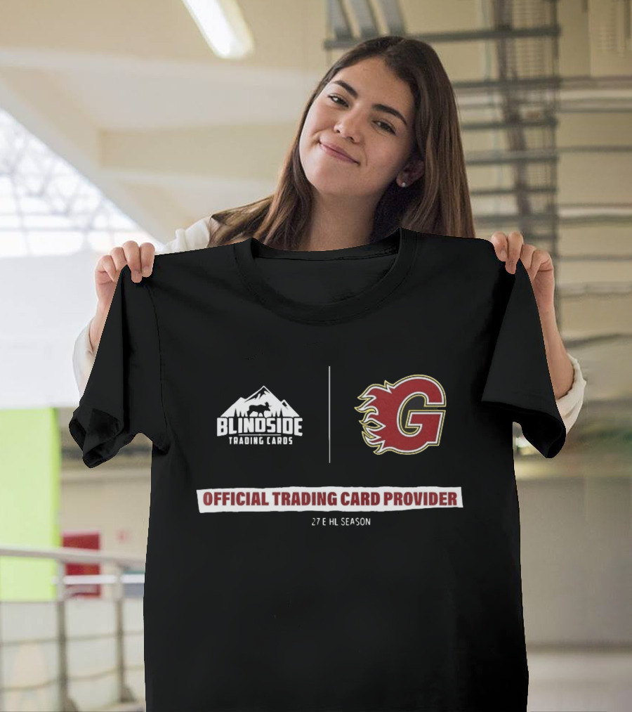 Blindside Trading Cards Guildford Flames Official Trading Card Provider 27th EHL Season T-Shirt