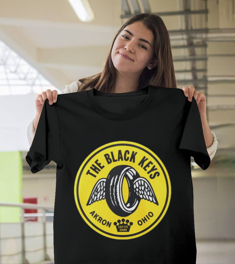 The Black Keys Easy Eye Sound Akron Ohio Winged Tire T-Shirt