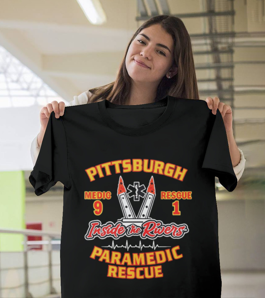 Pittsburgh Medic 9 Rescue 1 Inside The Rivers Paramedic Rescue T-Shirt