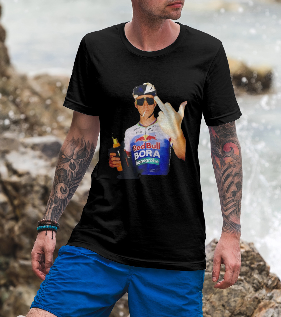 Remco Evenepoel Red Bull BORA Hansgrohe Smoking Gesture T-Shirt