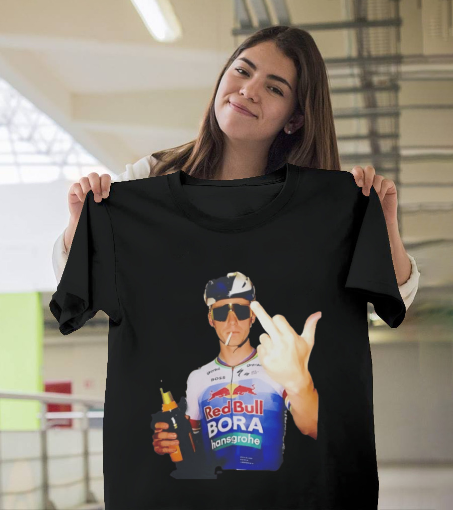 Remco Evenepoel Red Bull BORA Hansgrohe Smoking Gesture T-Shirt