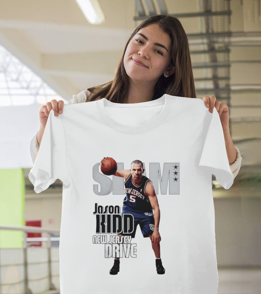 SLAM Magazine Jason Kidd New Jersey Drive Nets Basketball T-Shirt