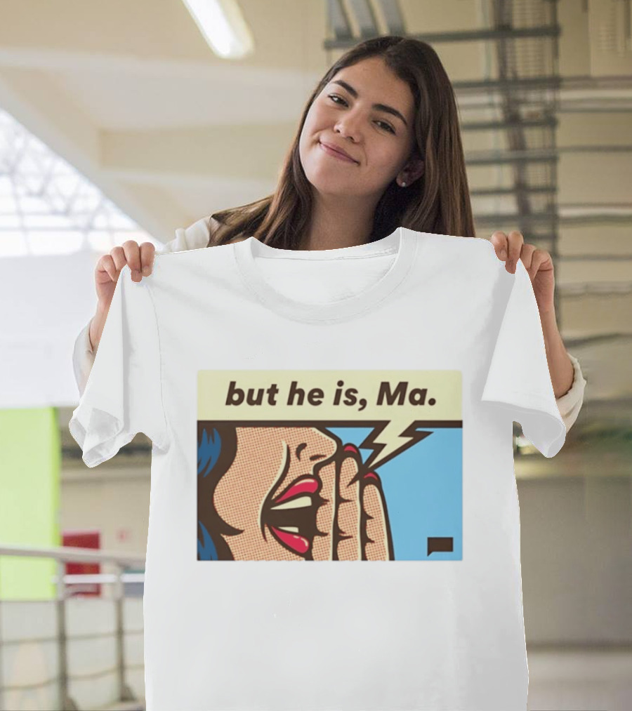 The Real Housewives Of Rhode Island But He Is Ma Pop Art Style Comic Speech Bubble T-Shirt