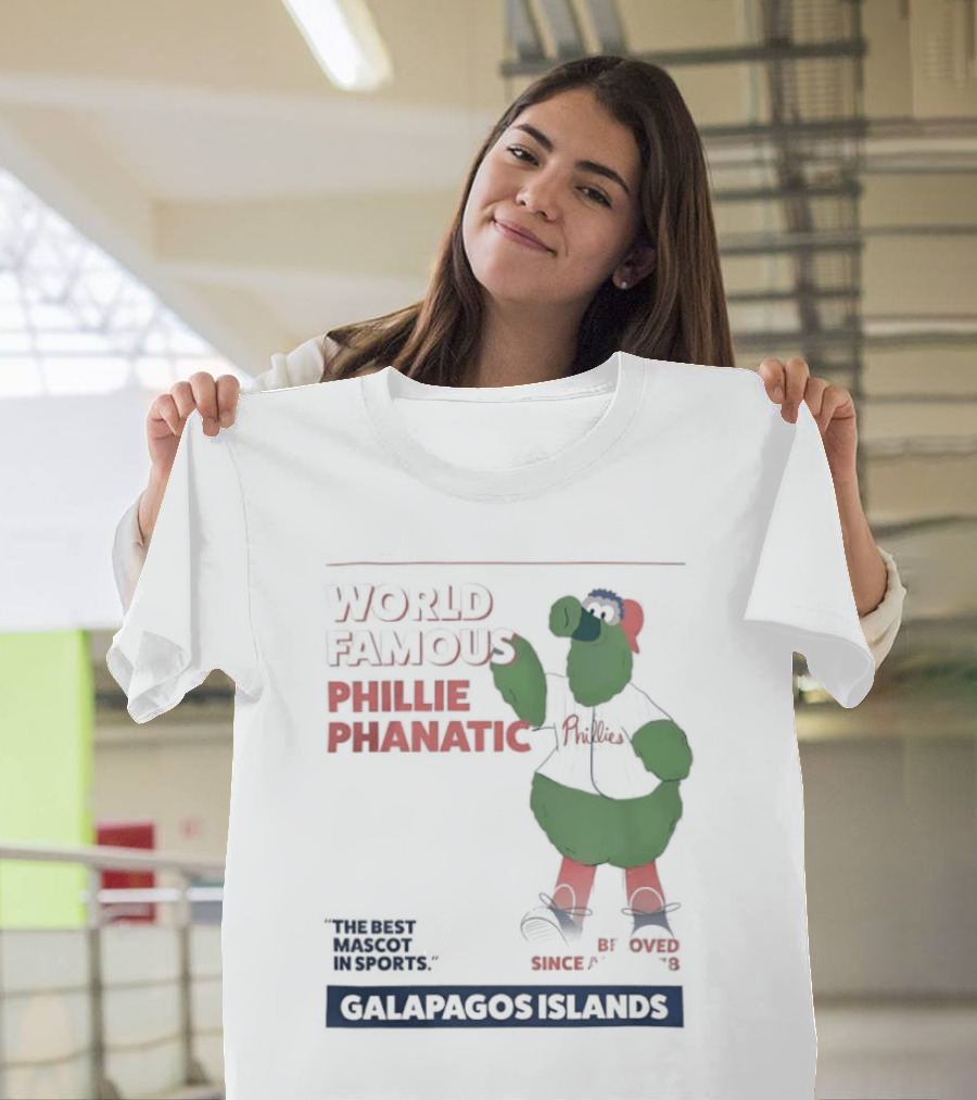 World Famous Phillie Phanatic Galapagos Islands April 1978 Phillies T-Shirt